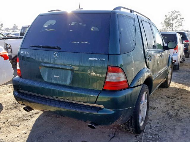 4JGAB74E1YA155820 - 2000 MERCEDES-BENZ ML 55 GREEN photo 4