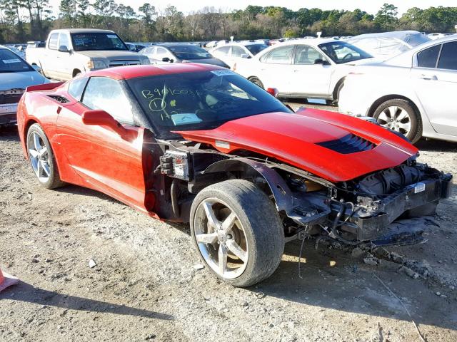 1G1YB2D73F5100467 - 2015 CHEVROLET CORVETTE S RED photo 1