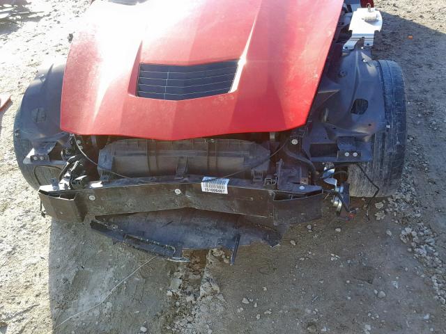 1G1YB2D73F5100467 - 2015 CHEVROLET CORVETTE S RED photo 10