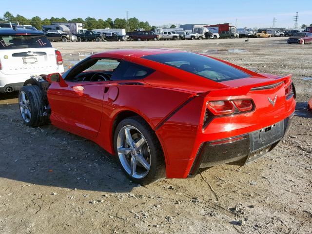 1G1YB2D73F5100467 - 2015 CHEVROLET CORVETTE S RED photo 3