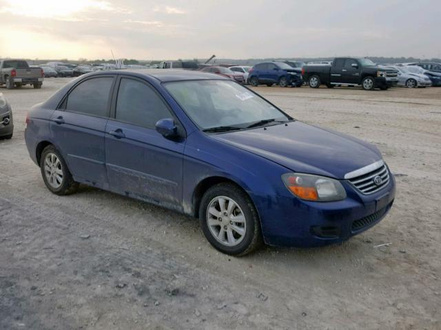 KNAFE221795590353 - 2009 KIA SPECTRA EX BLUE photo 1