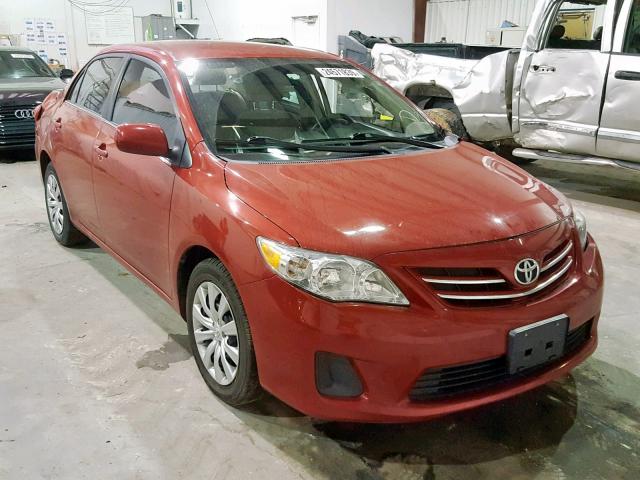 5YFBU4EE3DP204165 - 2013 TOYOTA COROLLA BA RED photo 1