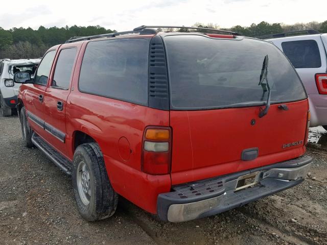 1GNEC16Z72J104403 - 2002 CHEVROLET SUBURBAN C RED photo 3