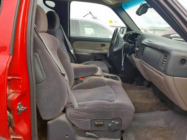 1GNEC16Z72J104403 - 2002 CHEVROLET SUBURBAN C RED photo 5