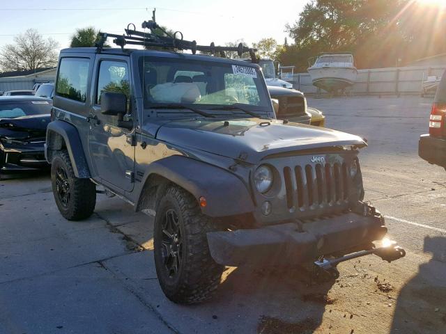 1C4AJWAGXEL145939 - 2014 JEEP WRANGLER S GRAY photo 1