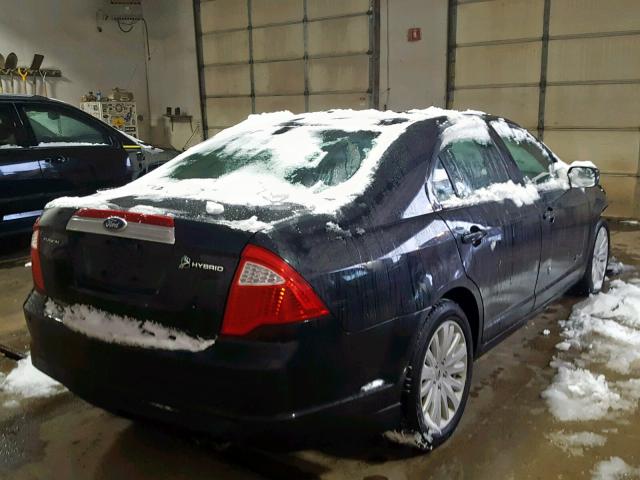 3FADP0L35AR382195 - 2010 FORD FUSION HYB BLACK photo 4