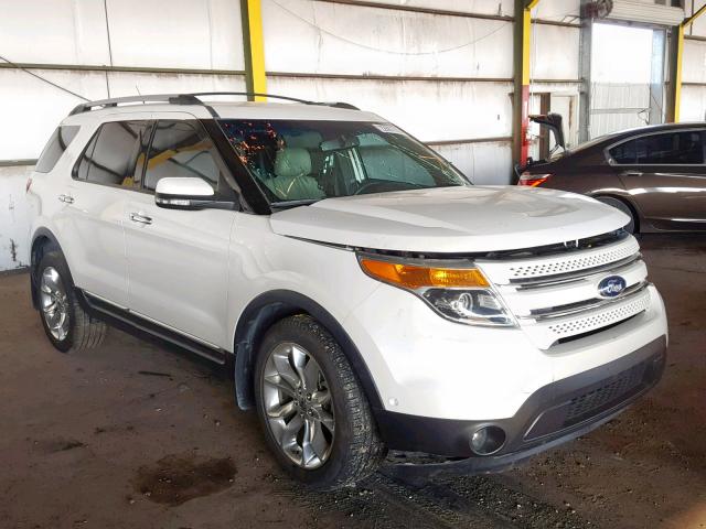 1FMHK8F87BGA15870 - 2011 FORD EXPLORER L WHITE photo 1