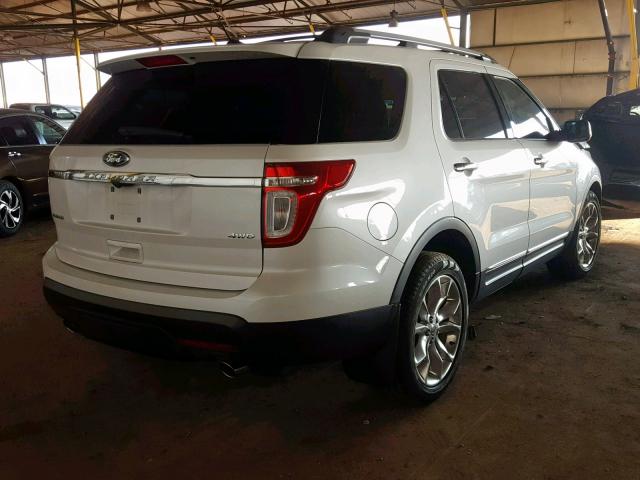 1FMHK8F87BGA15870 - 2011 FORD EXPLORER L WHITE photo 4