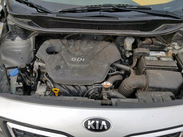 KNADN4A30D6310233 - 2013 KIA RIO EX SILVER photo 7