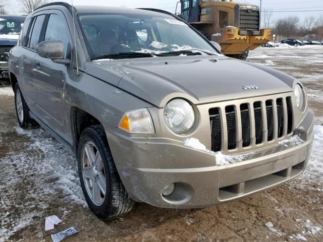 1J8FT47WX8D637445 - 2008 JEEP COMPASS SP Brązowy zdjęcie 1