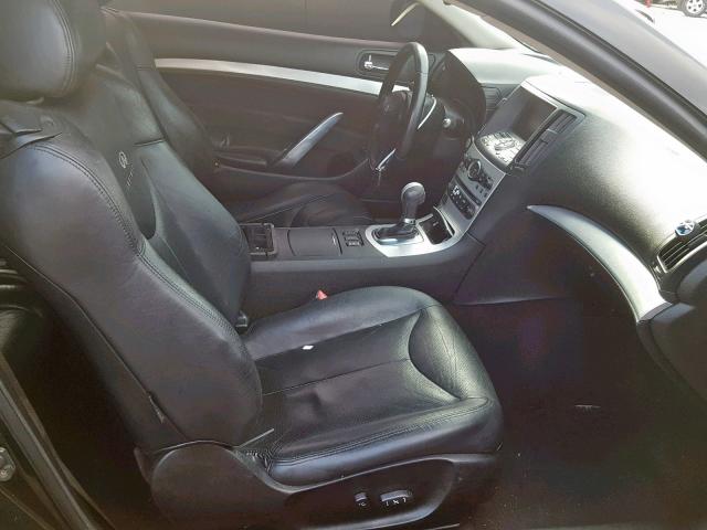 JNKCV64E28M105603 - 2008 INFINITI G37 BASE BLACK photo 5