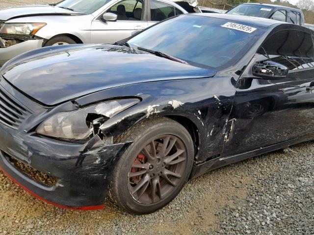 JNKCV64E28M105603 - 2008 INFINITI G37 BASE BLACK photo 9