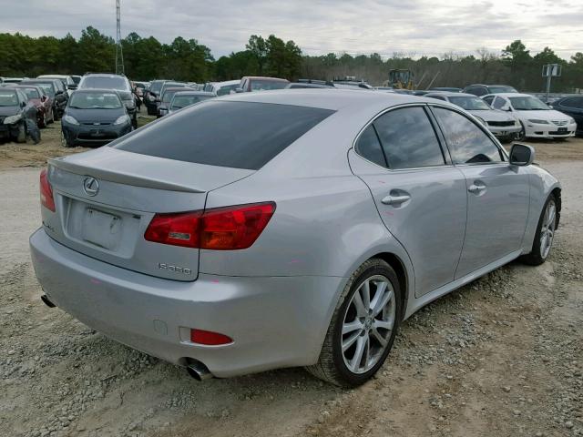 JTHBE262062003085 - 2006 LEXUS IS 350 SILVER photo 4