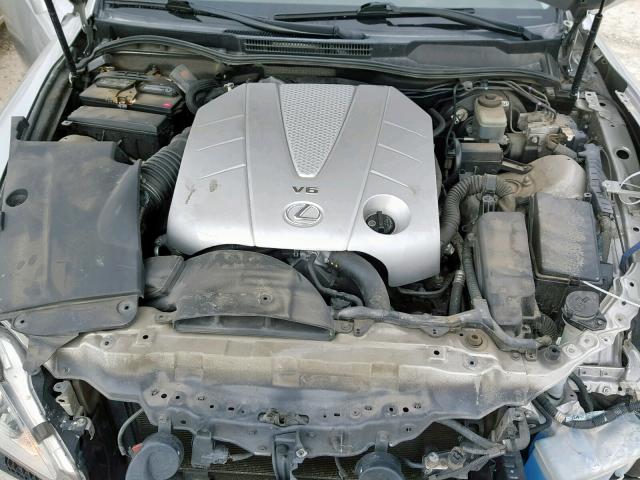 JTHBE262062003085 - 2006 LEXUS IS 350 SILVER photo 7