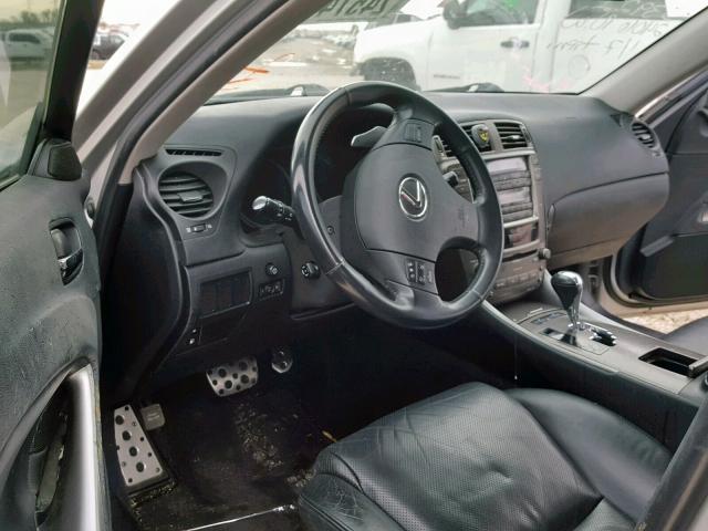 JTHBE262062003085 - 2006 LEXUS IS 350 SILVER photo 9