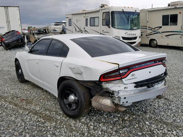 2C3CDXAT5HH548218 - 2017 DODGE CHARGER PO WHITE photo 3