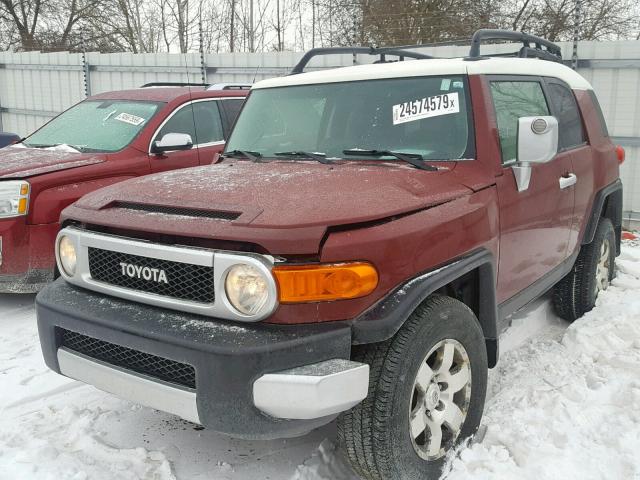 JTEBU11FX8K022153 - 2008 TOYOTA FJ CRUISER RED photo 2