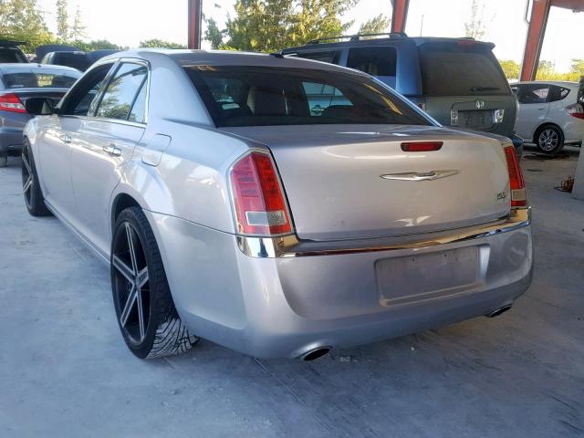 2C3CCACGXCH310700 - 2012 CHRYSLER 300 LIMITE SILVER photo 3