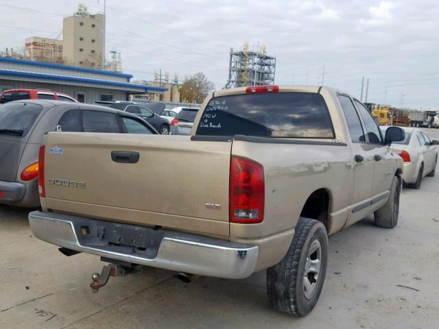 1D7HA18N74S581793 - 2004 DODGE RAM 1500 S TAN photo 4