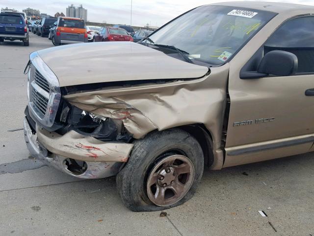 1D7HA18N74S581793 - 2004 DODGE RAM 1500 S TAN photo 9