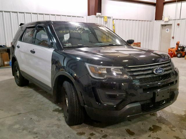 1FM5K8AR3JGC17753 - 2018 FORD EXPLORER P أسود صورة 1