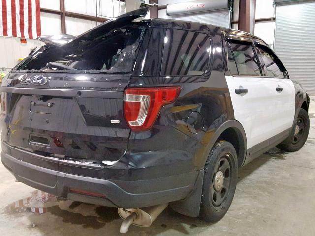 1FM5K8AR3JGC17753 - 2018 FORD EXPLORER P أسود صورة 4