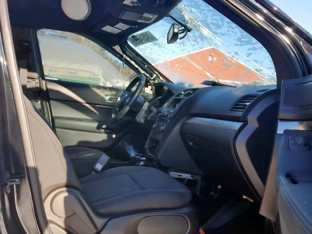 1FM5K8AR3JGC17753 - 2018 FORD EXPLORER P أسود صورة 5