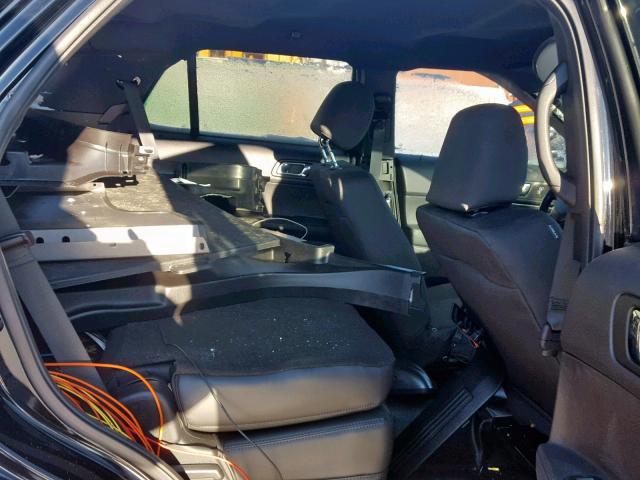 1FM5K8AR3JGC17753 - 2018 FORD EXPLORER P أسود صورة 6