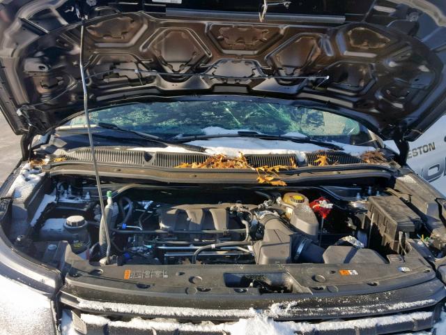 1FM5K8AR3JGC17753 - 2018 FORD EXPLORER P أسود صورة 7