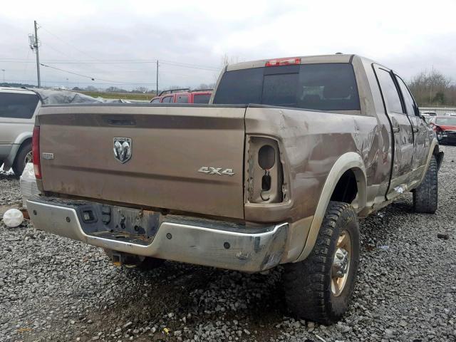 3D7UT2HL8AG167065 - 2010 DODGE RAM 2500 BROWN photo 4