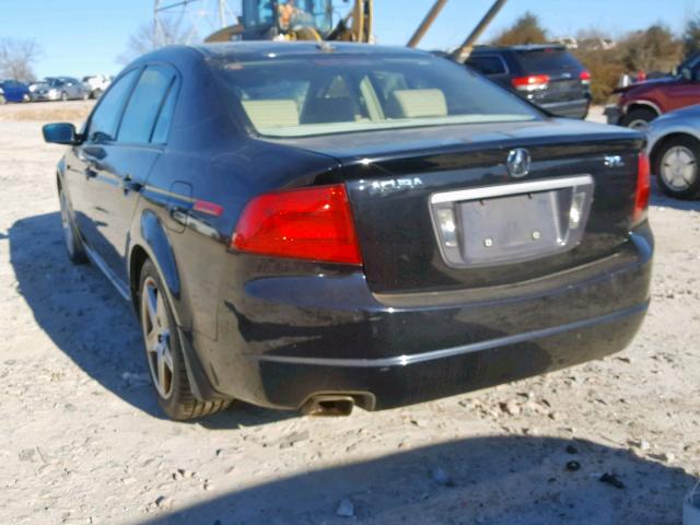 19UUA66226A033368 - 2006 ACURA 3.2TL BLACK photo 3