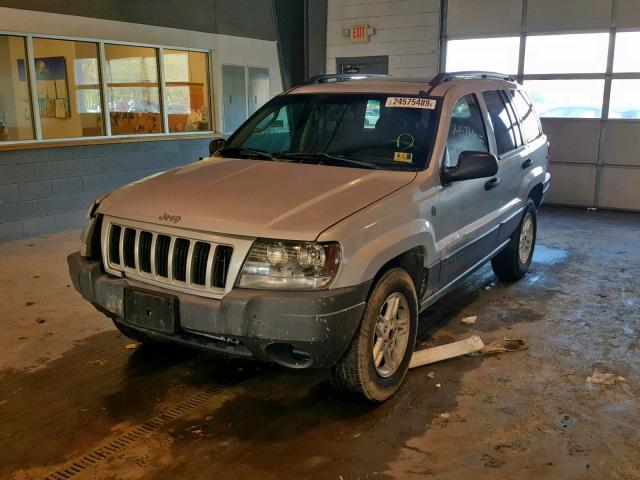 1J4GW48S44C292373 - 2004 JEEP GRAND CHER SILVER photo 2