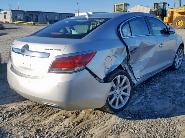 1G4GJ5G3XCF134505 - 2012 BUICK LACROSSE T SILVER photo 4