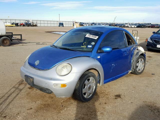3VWCS21C61M422281 - 2001 VOLKSWAGEN NEW BEETLE Mavi foto 2