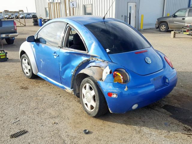 3VWCS21C61M422281 - 2001 VOLKSWAGEN NEW BEETLE Mavi foto 3