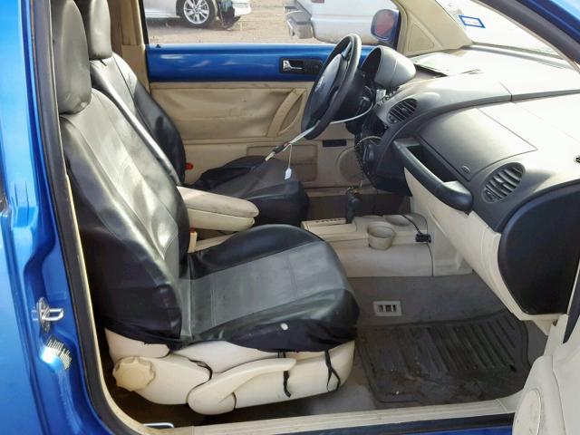 3VWCS21C61M422281 - 2001 VOLKSWAGEN NEW BEETLE Mavi foto 5