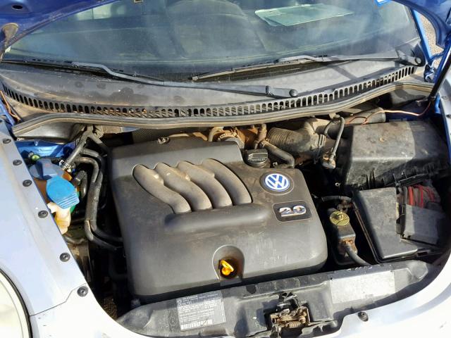 3VWCS21C61M422281 - 2001 VOLKSWAGEN NEW BEETLE Mavi foto 7