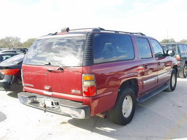 3GKFK16Z36G106516 - 2006 GMC YUKON XL K MAROON photo 4