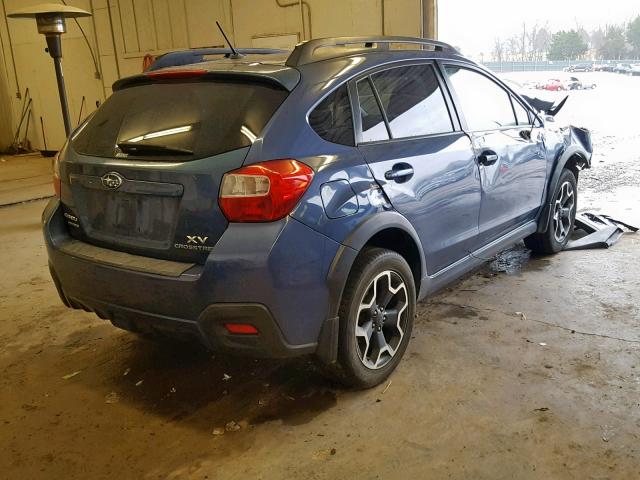 JF2GPAVC0D2897531 - 2013 SUBARU XV CROSSTR BLUE photo 4