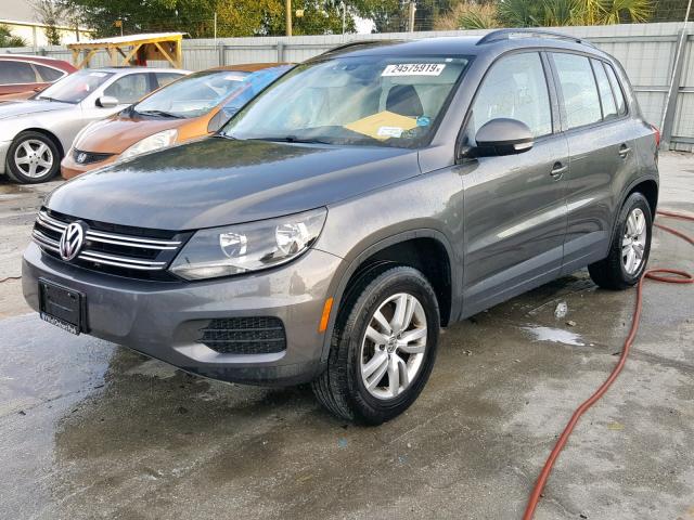 WVGBV7AX5HK038057 - 2017 VOLKSWAGEN TIGUAN S GRAY photo 2