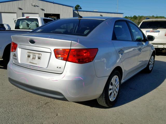 KNAFU4A22A5099251 - 2010 KIA FORTE EX SILVER photo 4