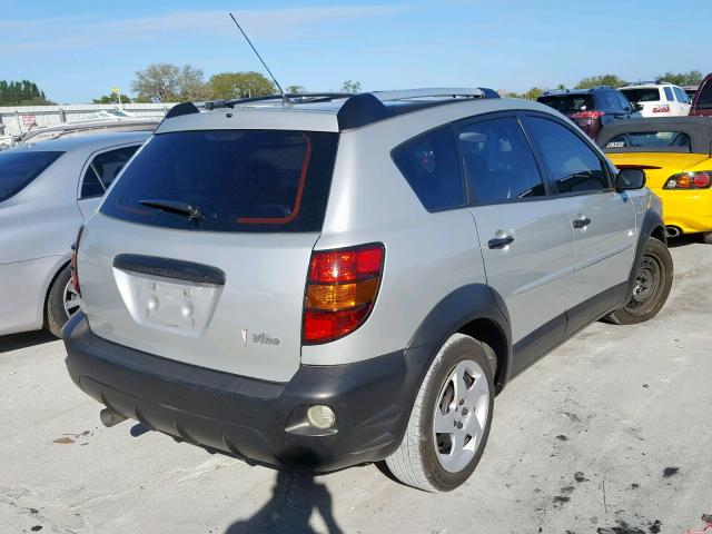 5Y2SL62853Z468537 - 2003 PONTIAC VIBE SILVER photo 4