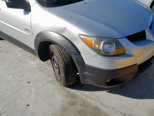 5Y2SL62853Z468537 - 2003 PONTIAC VIBE SILVER photo 9