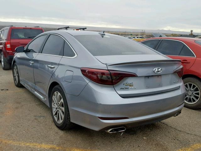 5NPE34AF6FH045642 - 2015 HYUNDAI SONATA SPO GRAY photo 3