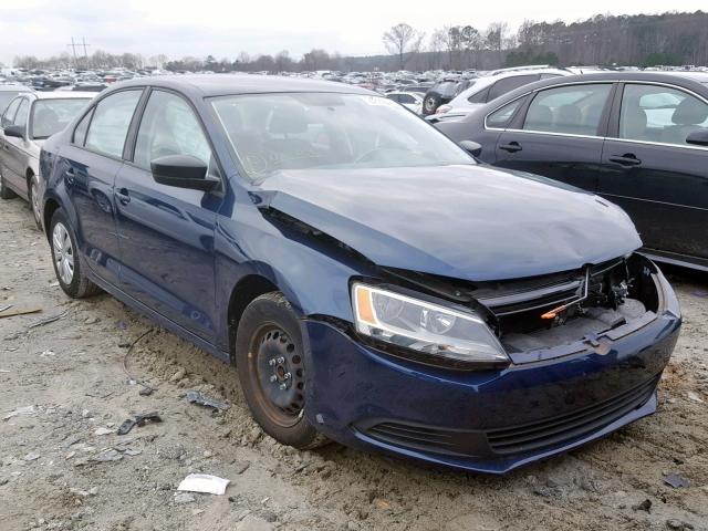 3VW2K7AJ7DM299375 - 2013 VOLKSWAGEN JETTA BASE Կապույտ լուսանկար 1