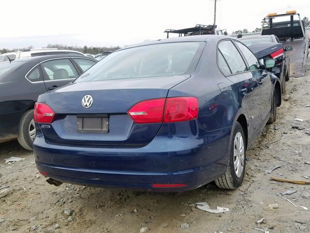 3VW2K7AJ7DM299375 - 2013 VOLKSWAGEN JETTA BASE Կապույտ լուսանկար 3