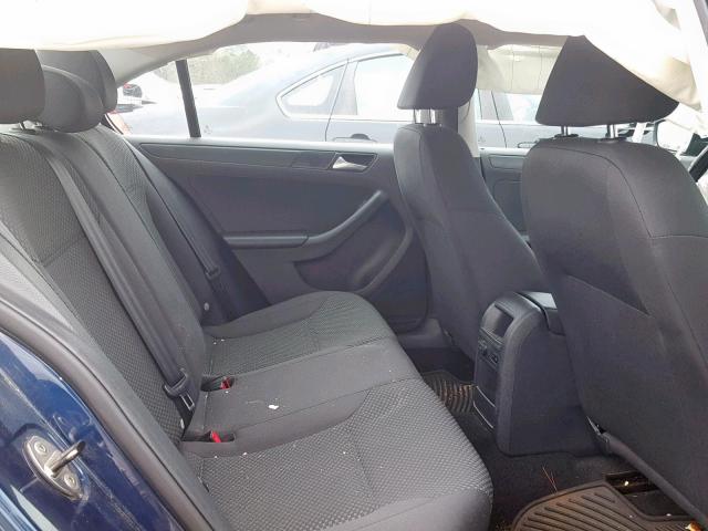 3VW2K7AJ7DM299375 - 2013 VOLKSWAGEN JETTA BASE Կապույտ լուսանկար 6