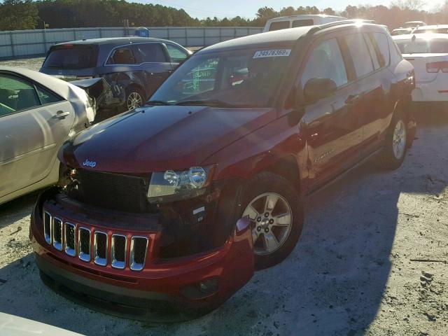 1C4NJCBA9FD372920 - 2015 JEEP COMPASS SP RED photo 2
