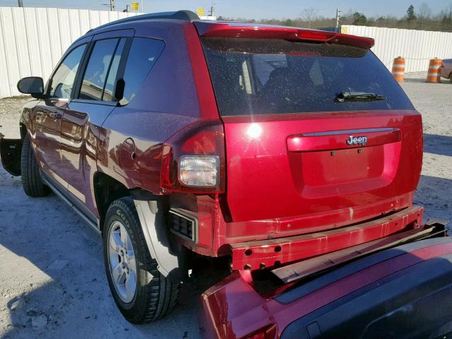 1C4NJCBA9FD372920 - 2015 JEEP COMPASS SP RED photo 3