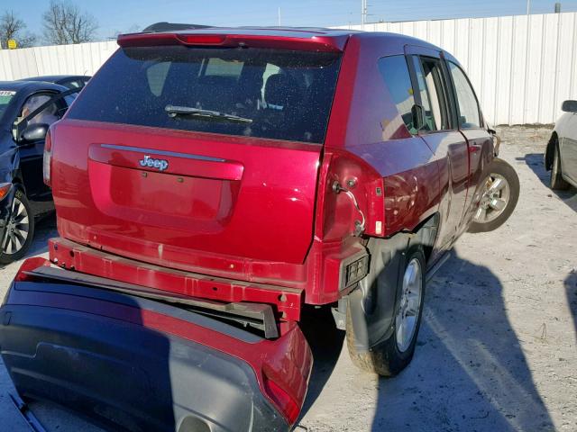 1C4NJCBA9FD372920 - 2015 JEEP COMPASS SP RED photo 4